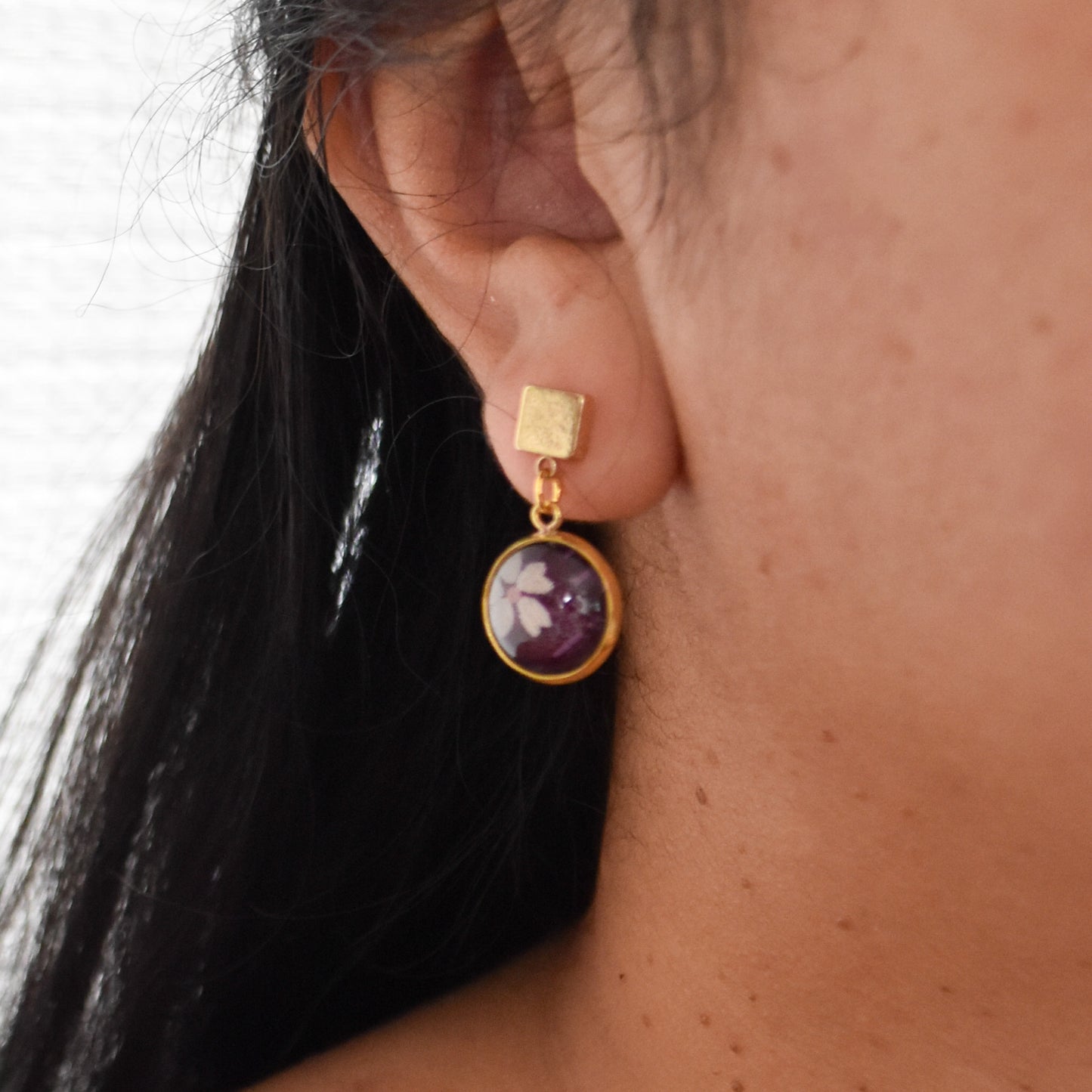 Sheer Lavender Earrings