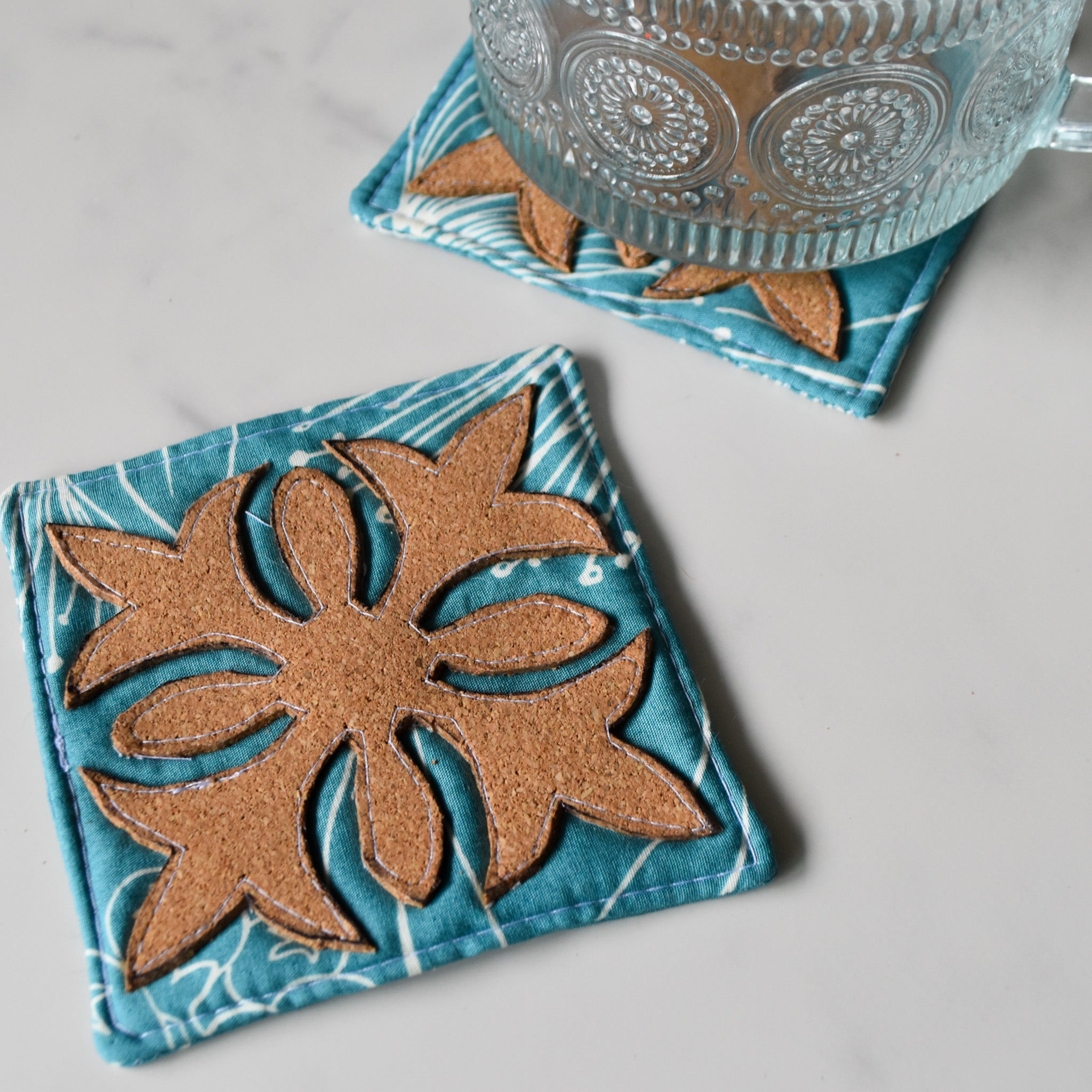 Lehua Breeze Cork Coasters
