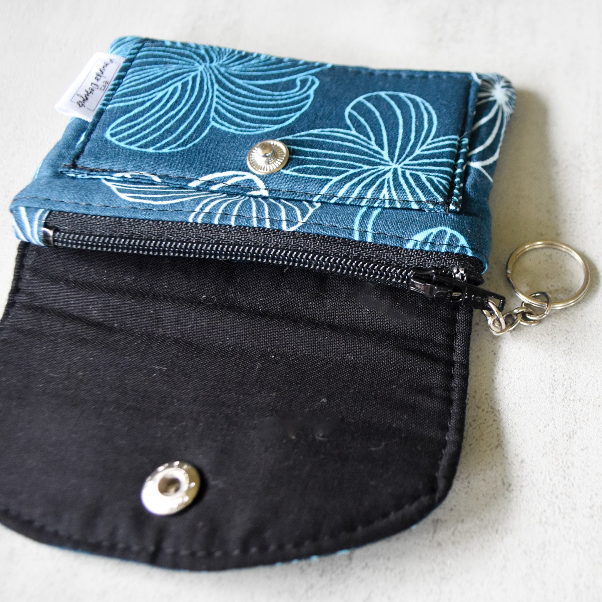 Midnight Bloom Hanalei Wallet