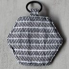 Trend Tracks Hexagon Keychain