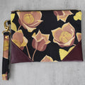 Wood Rose Bloom Regular Wristlet
