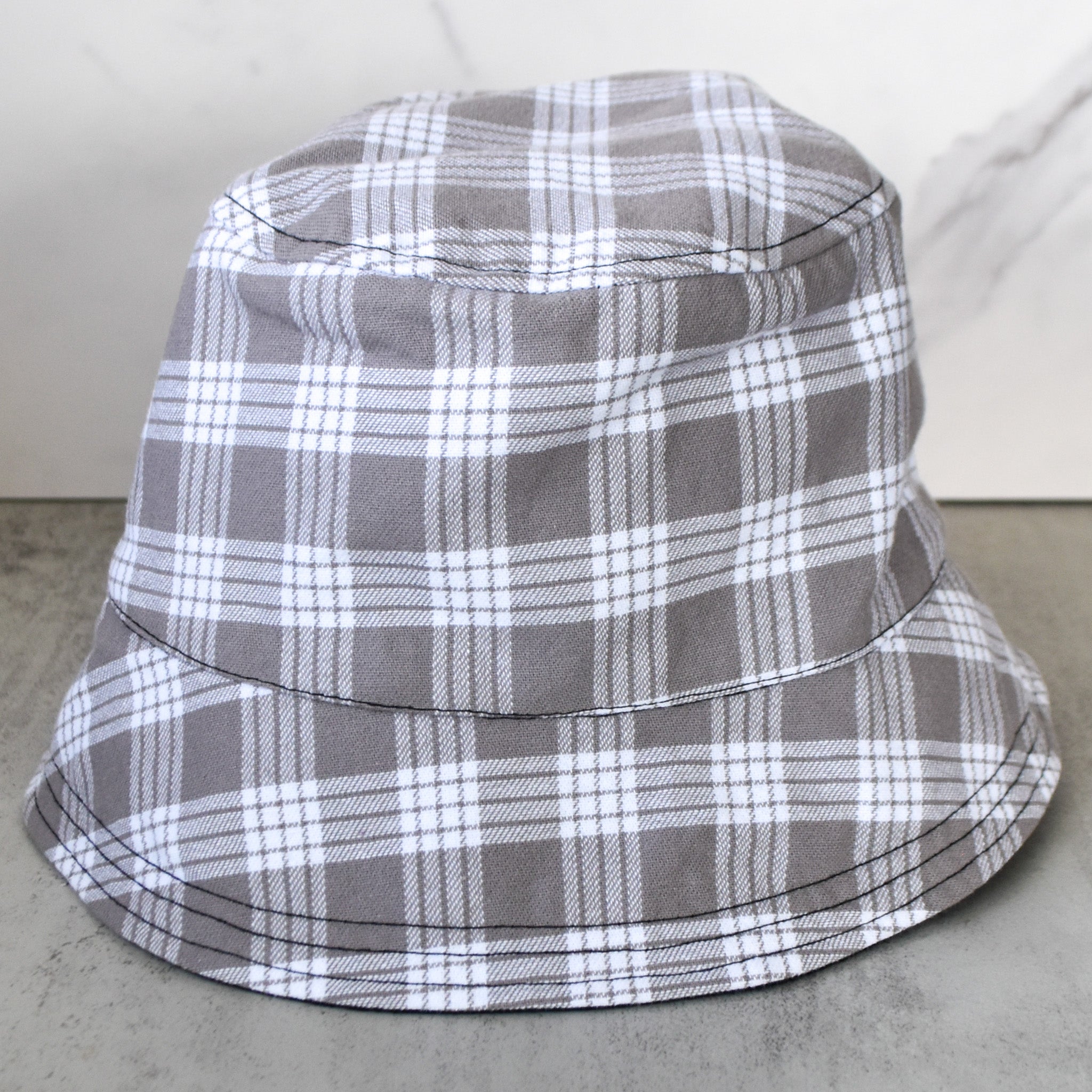 Taupe Palaka Classic Bucket Hat