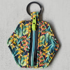 Teeny Heliconia Hexagon Keychain