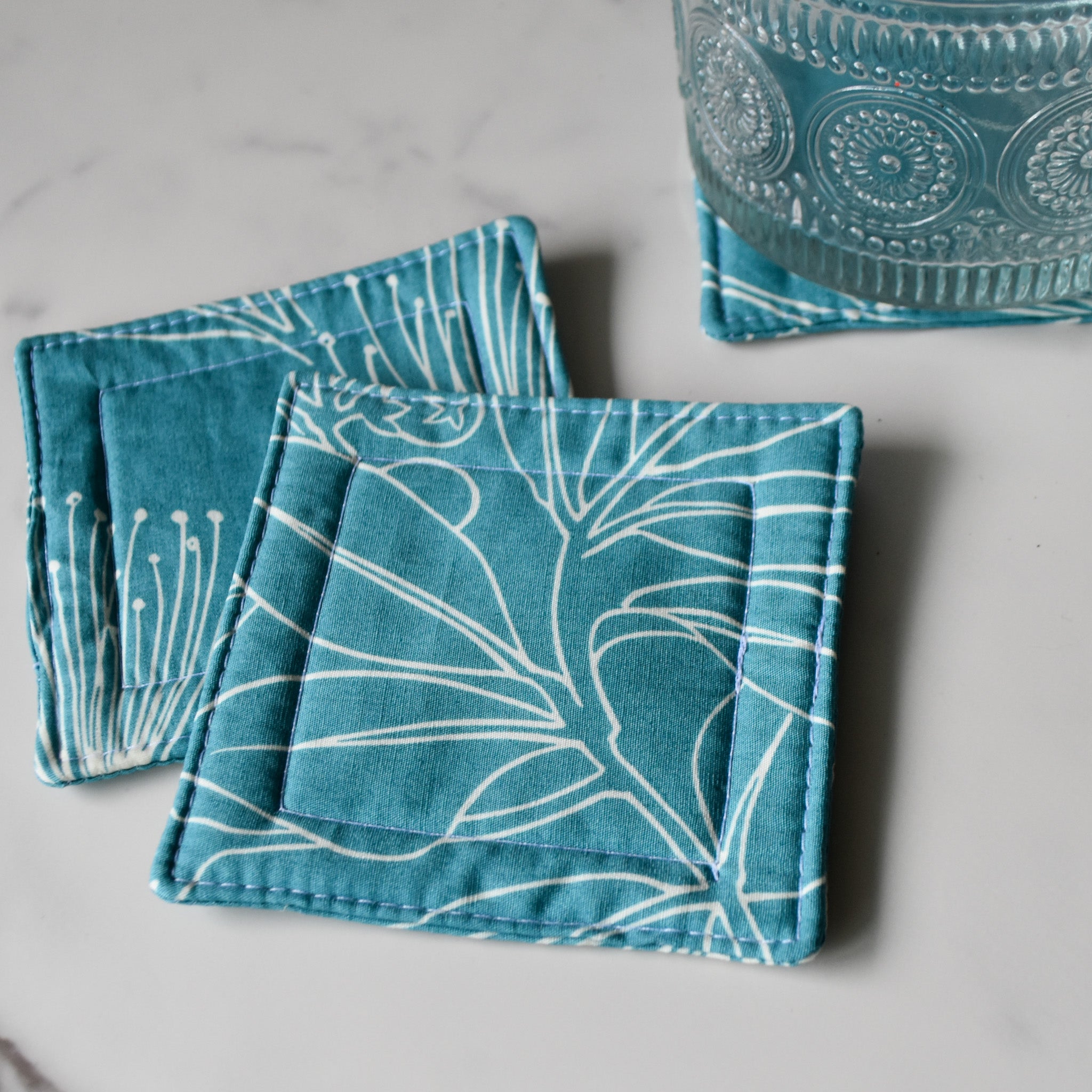 Lehua Breeze Fabric Coasters