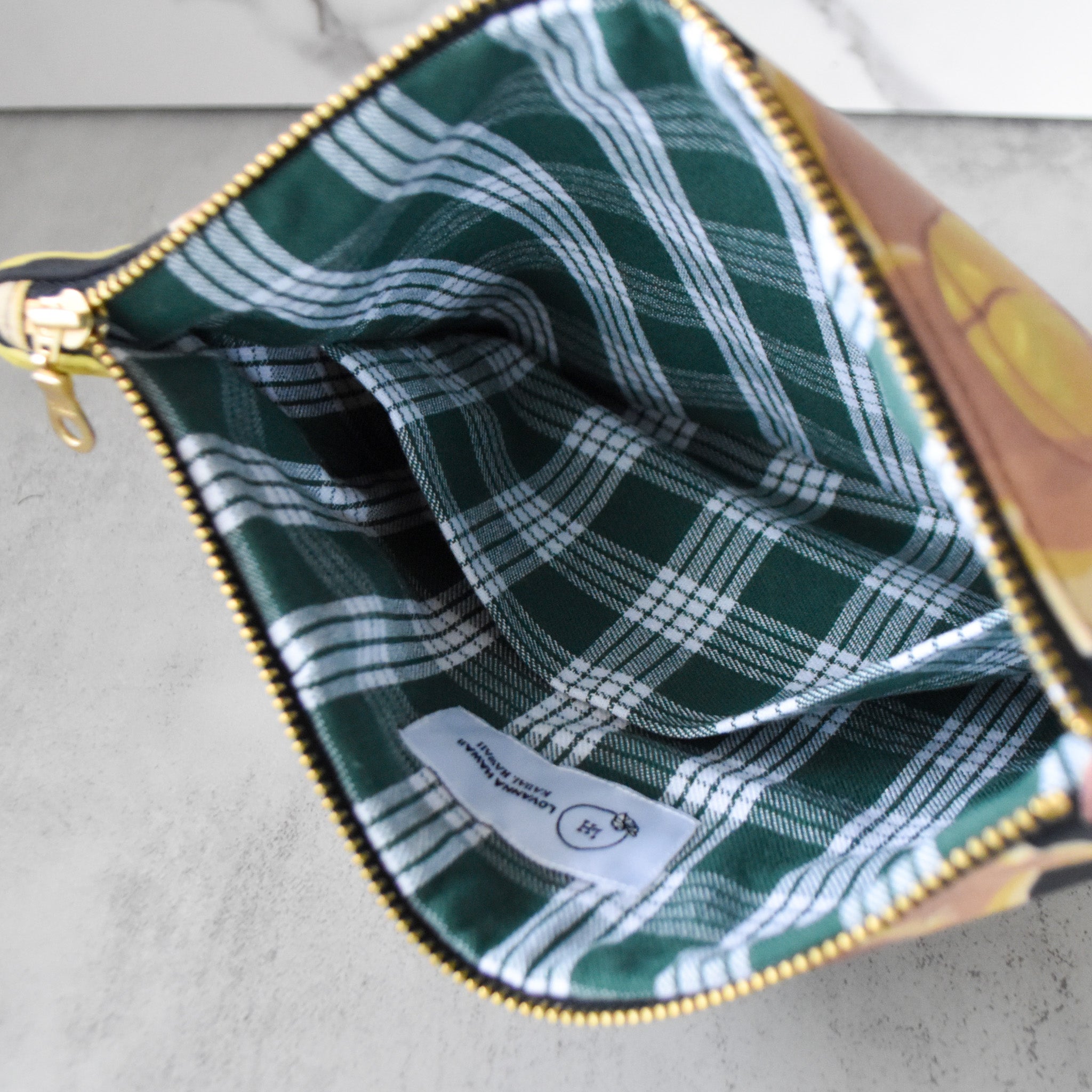 Wood Rose Bloom Regular Wristlet