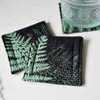 Wild Fern Fabric Coasters