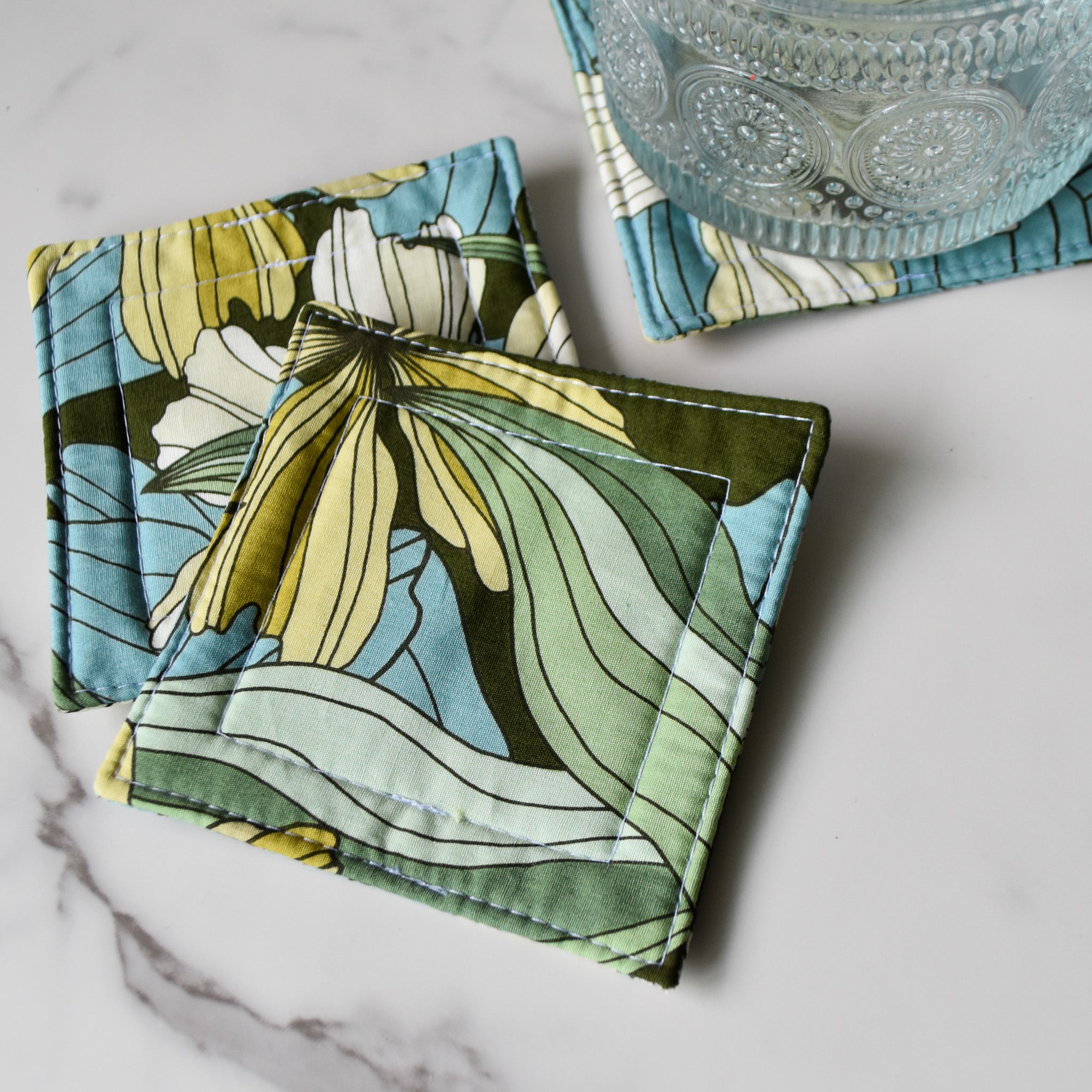 Win Me Over Fabric Coasters