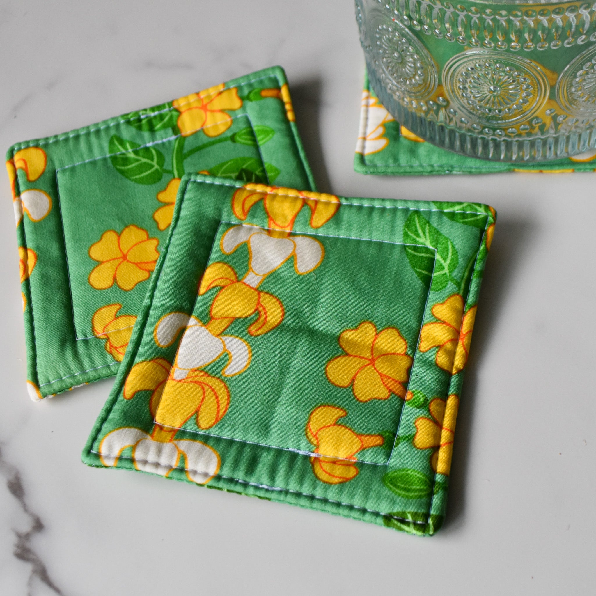 Bright & Focused Fabric Coasters