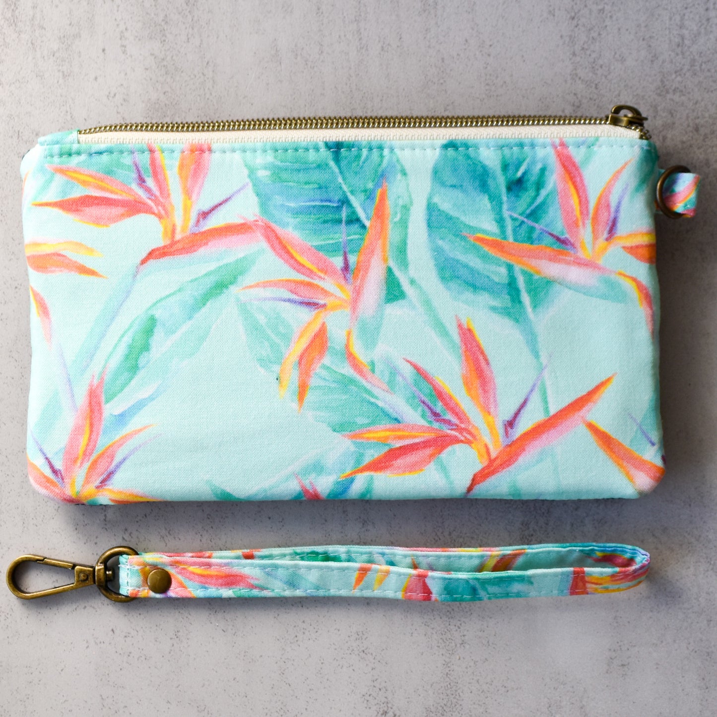 Bird Of Paradise Watercolor Kealia Clutch Wallet