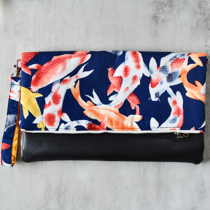 Koi Foldover Wristlet