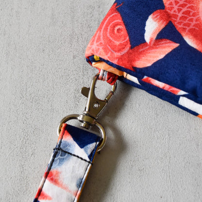 Koi Foldover Wristlet