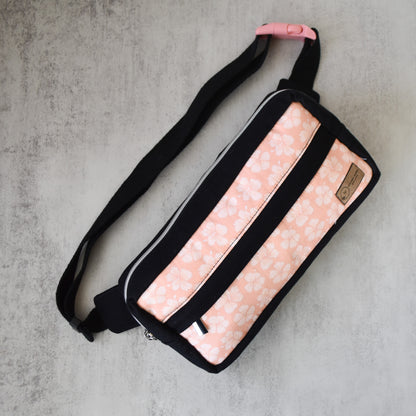 Pink Hibiscus Boxy Fanny Pack