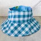 Teal Palaka Crownless Bucket Hat