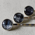 Black Plaid Bobby Pins