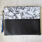 Monochrome Tropics Large Wristlet
