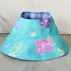 Cornflower Blue Palaka Crownless Bucket Hat