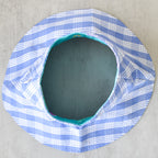Cornflower Blue Palaka Crownless Bucket Hat