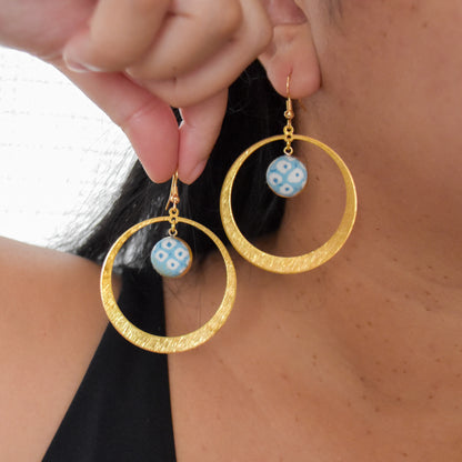 Blue Jean Baby Earrings