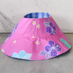 Cornflower Pink Palaka Crownless Bucket Hat
