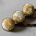 Golden Chrysanthemum Bobby Pins