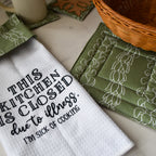Kitchen Is Closed Kitchen Towel