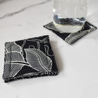 Tropic in Ink Fabric Coasters