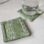 Lei Between the Lines Fabric Coasters