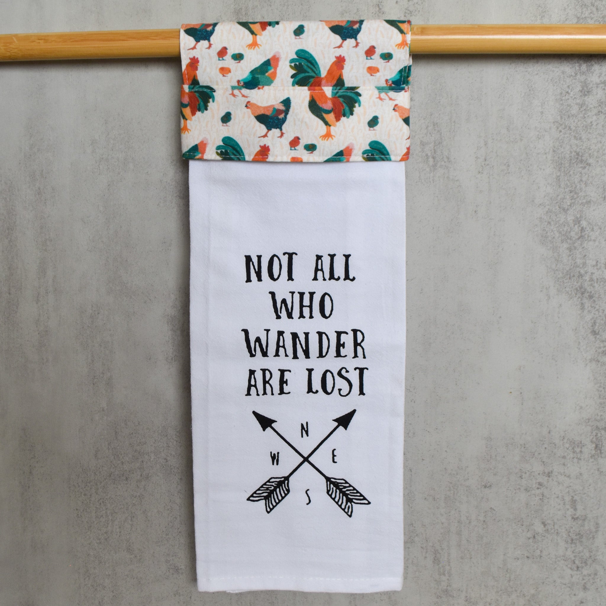 Not All Who Wander Kitchen Towel