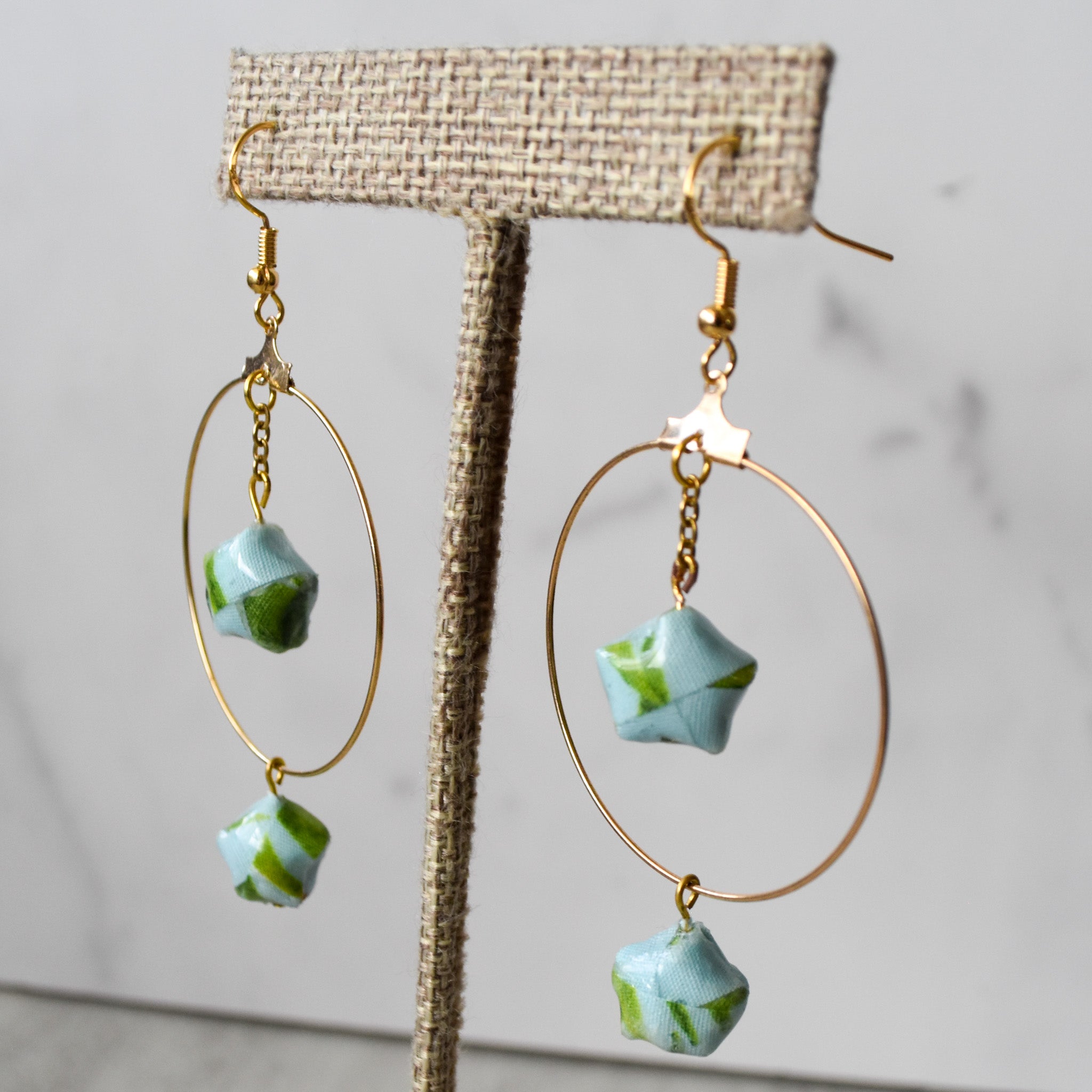 What So Ferny Hoshi Origami Earrings