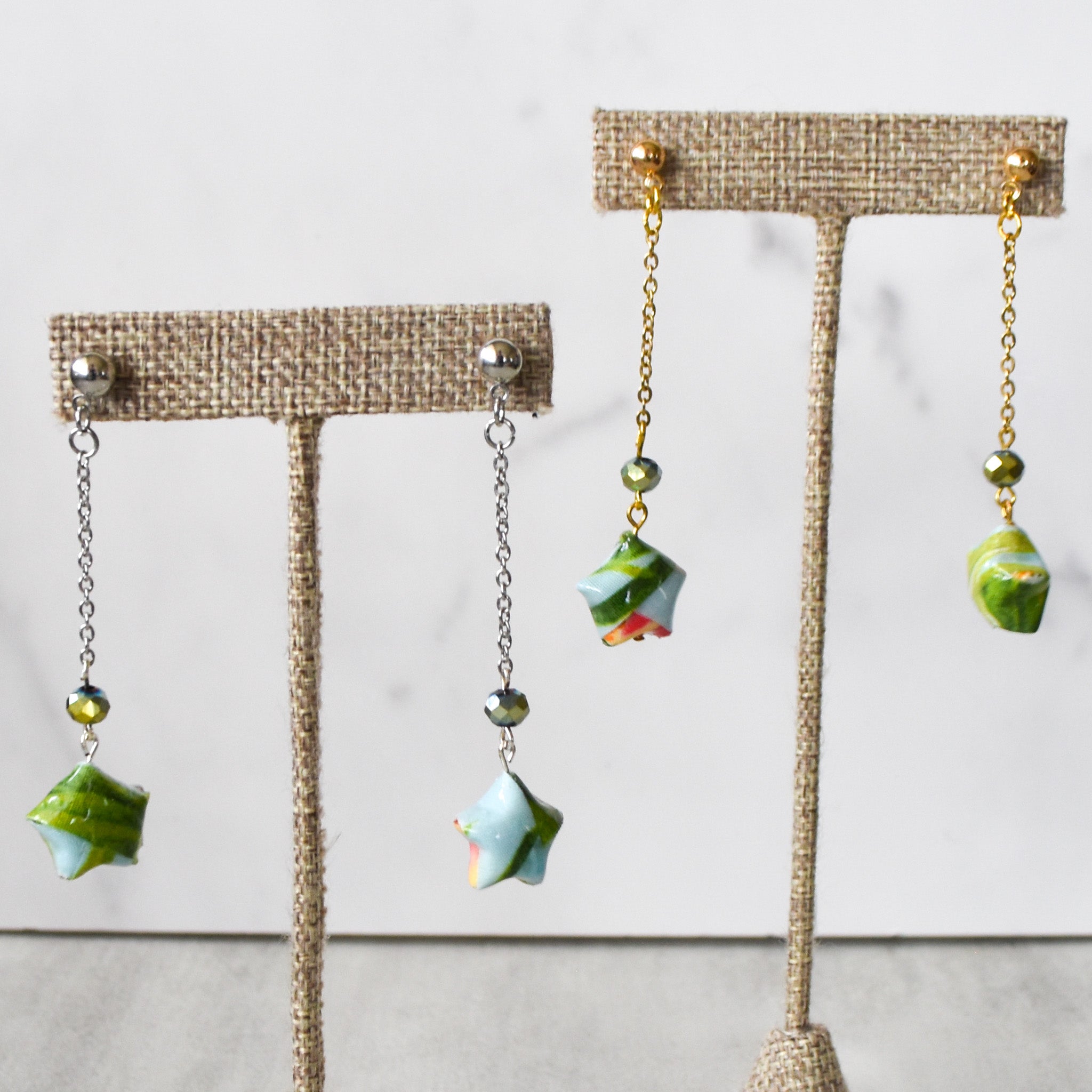 What So Ferny Hoshi Origami Earrings