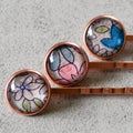 Knowledge Is Flower Bobby Pins