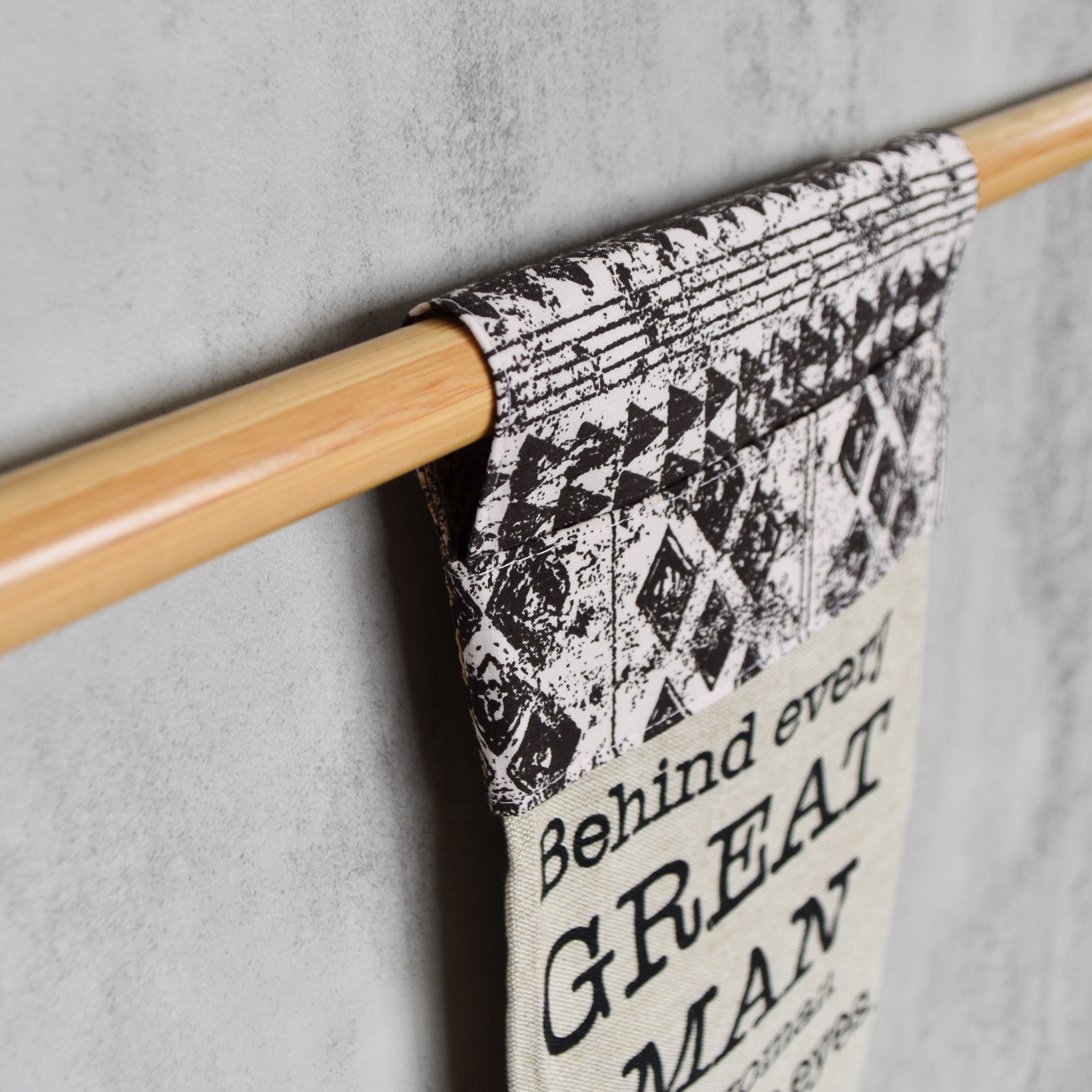 Behind Every Great Man Kitchen Towel