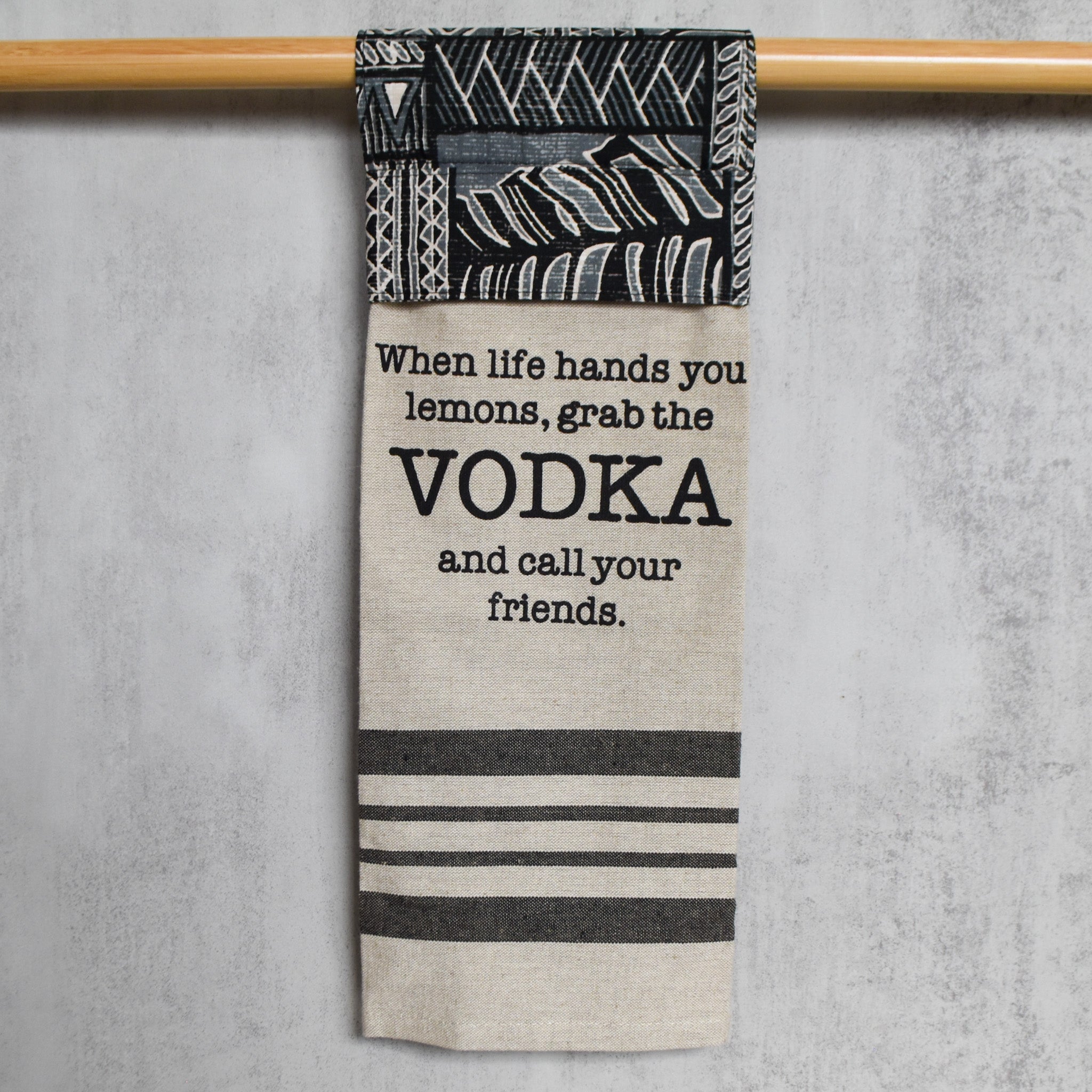 Grab the Vodka Kitchen Towel