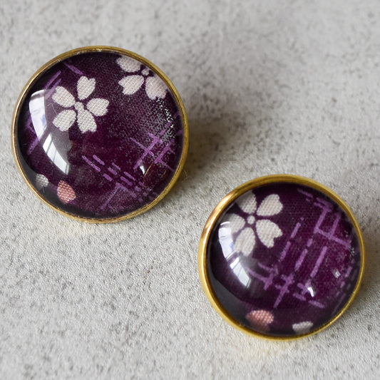 Purple Sakura Blossoms Lapel Pins