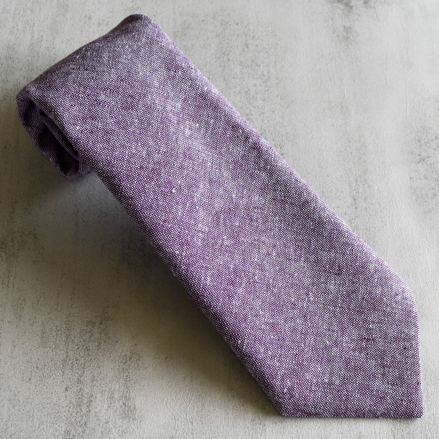 Eggplant Purple Mullet Tie