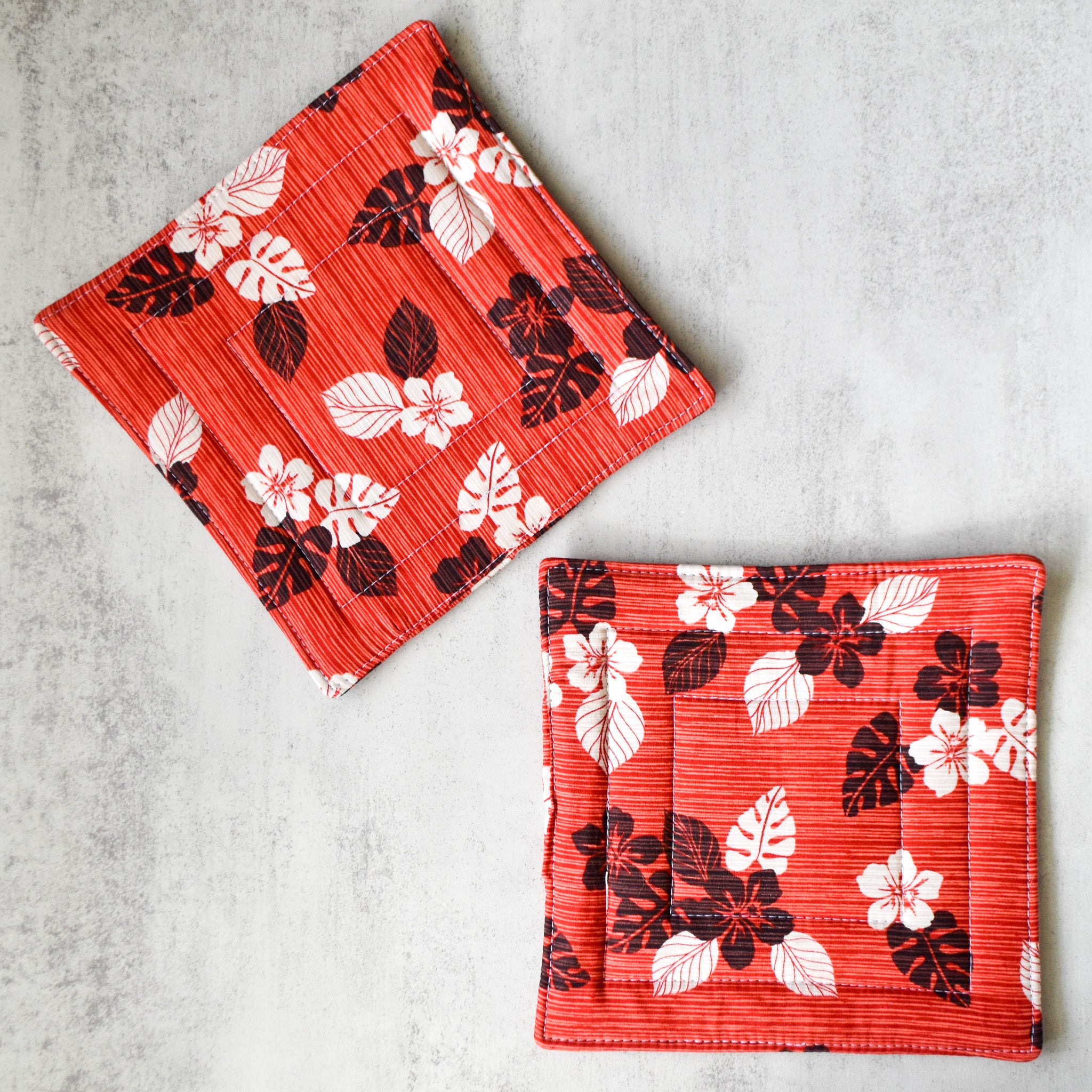 Cozy Crimson Potholders