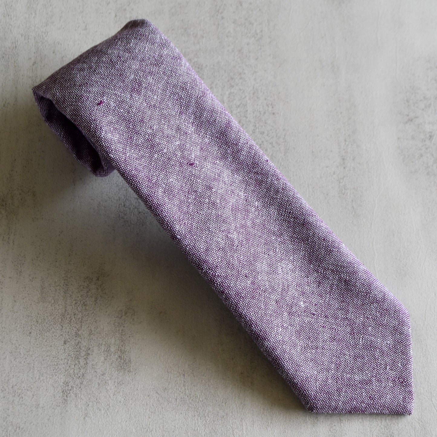 Eggplant Purple Mullet Tie