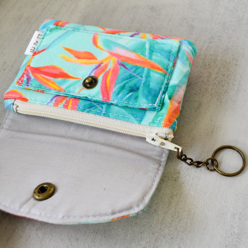Bird of Paradise Watercolor Hanalei Wallet