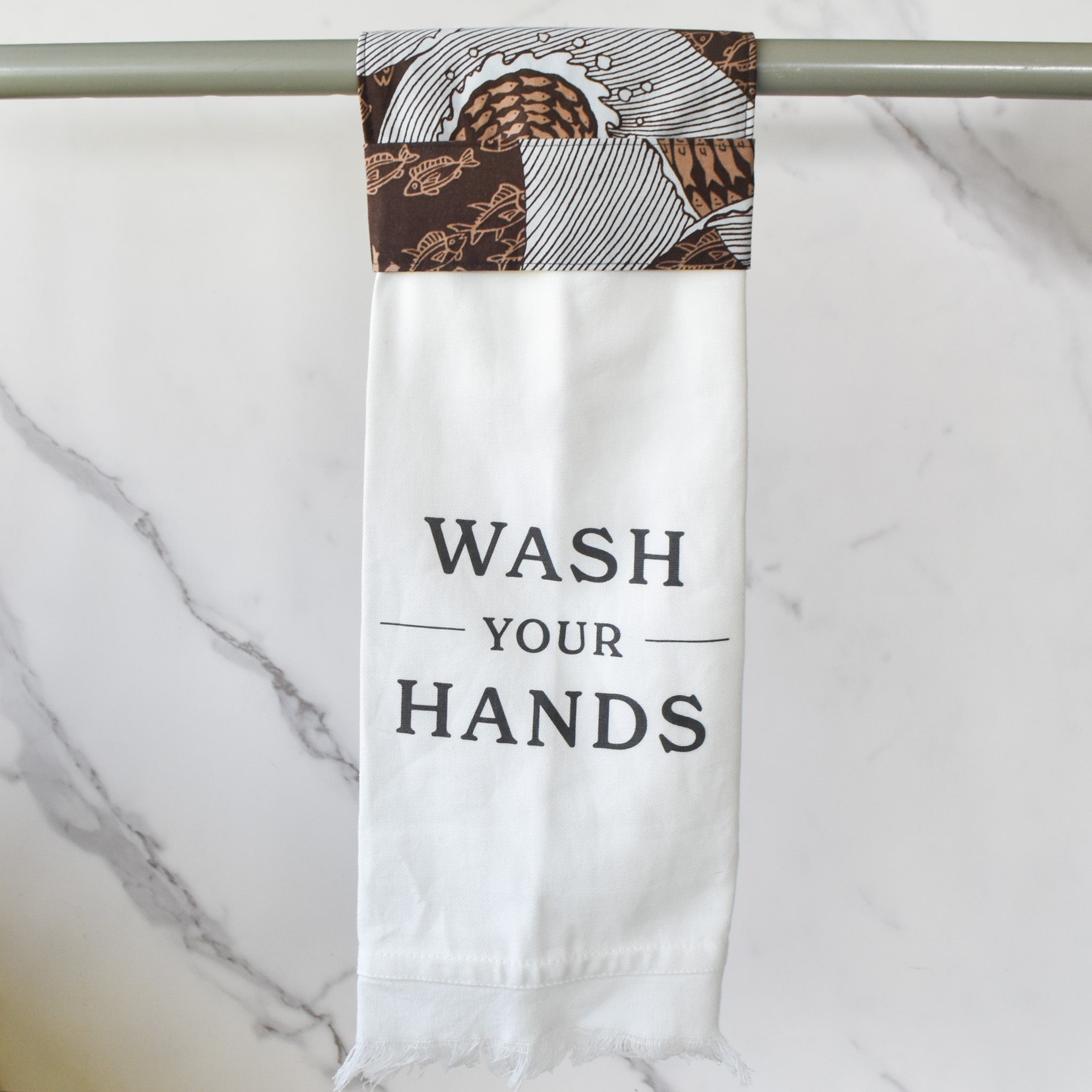 Wash Your Hands — Stay Fluid Kitchen Towel