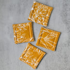 Break The Gold Fabric Coasters