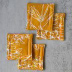 Break The Gold Fabric Coasters