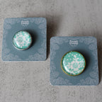 Turquoise Flowers Lapel Pins