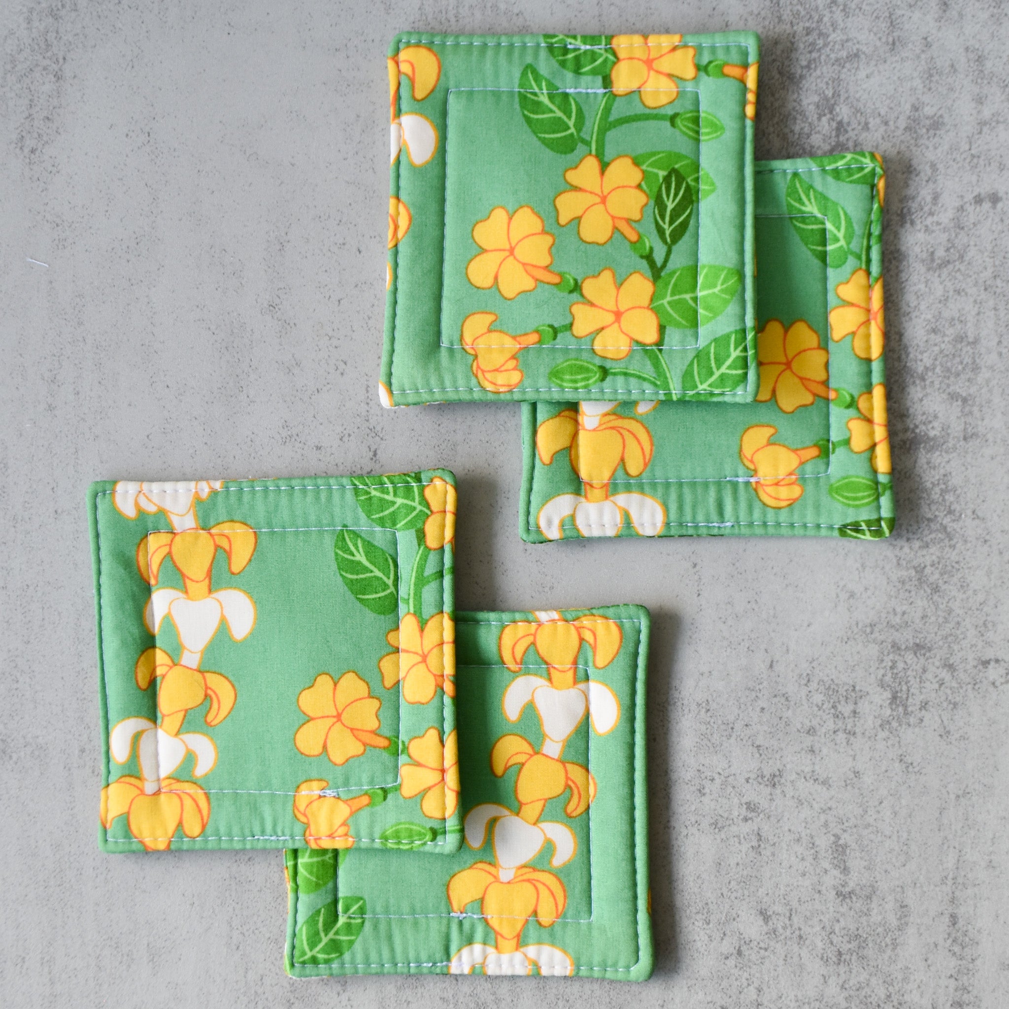 Bright & Focused Fabric Coasters