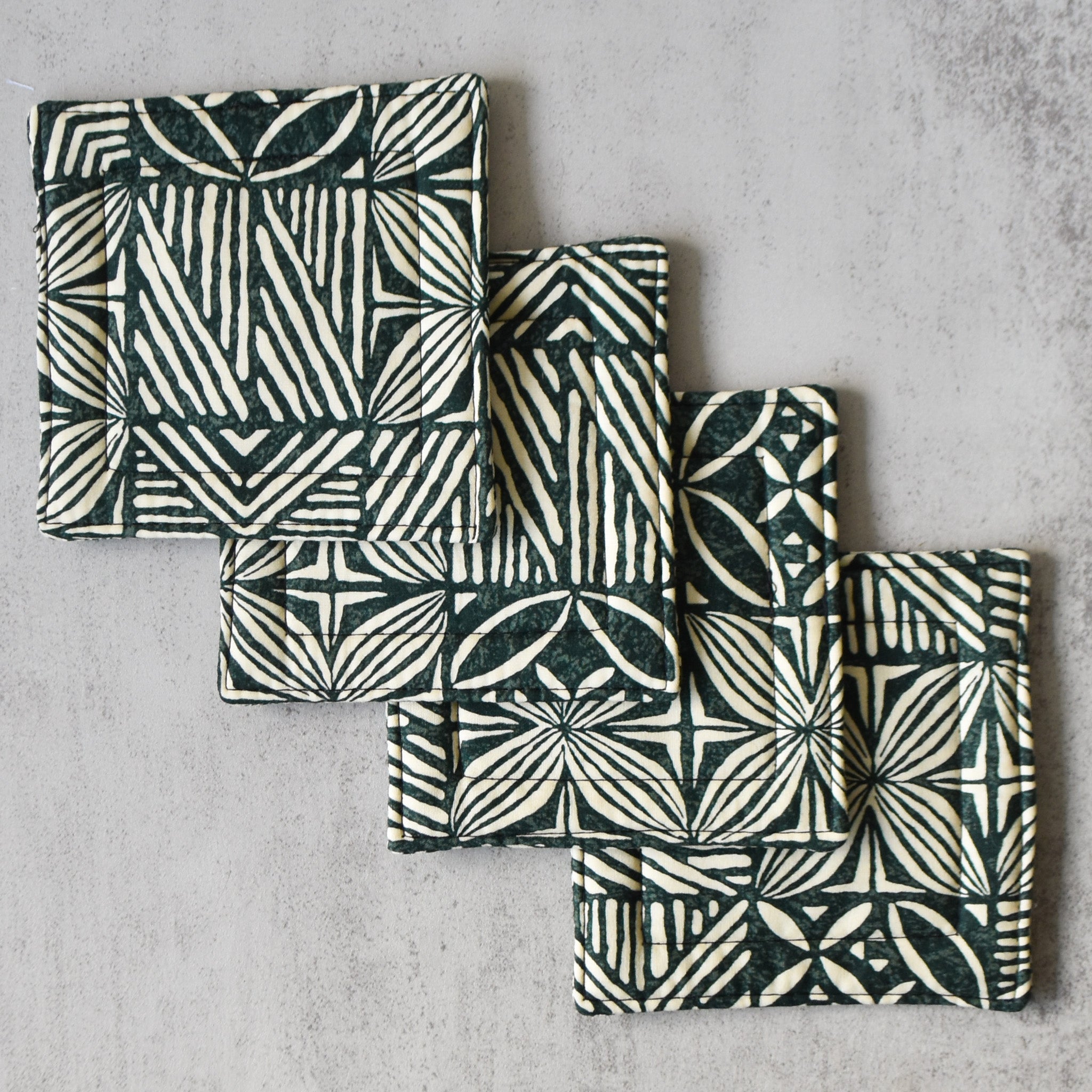 Mossy Fabric Coasters