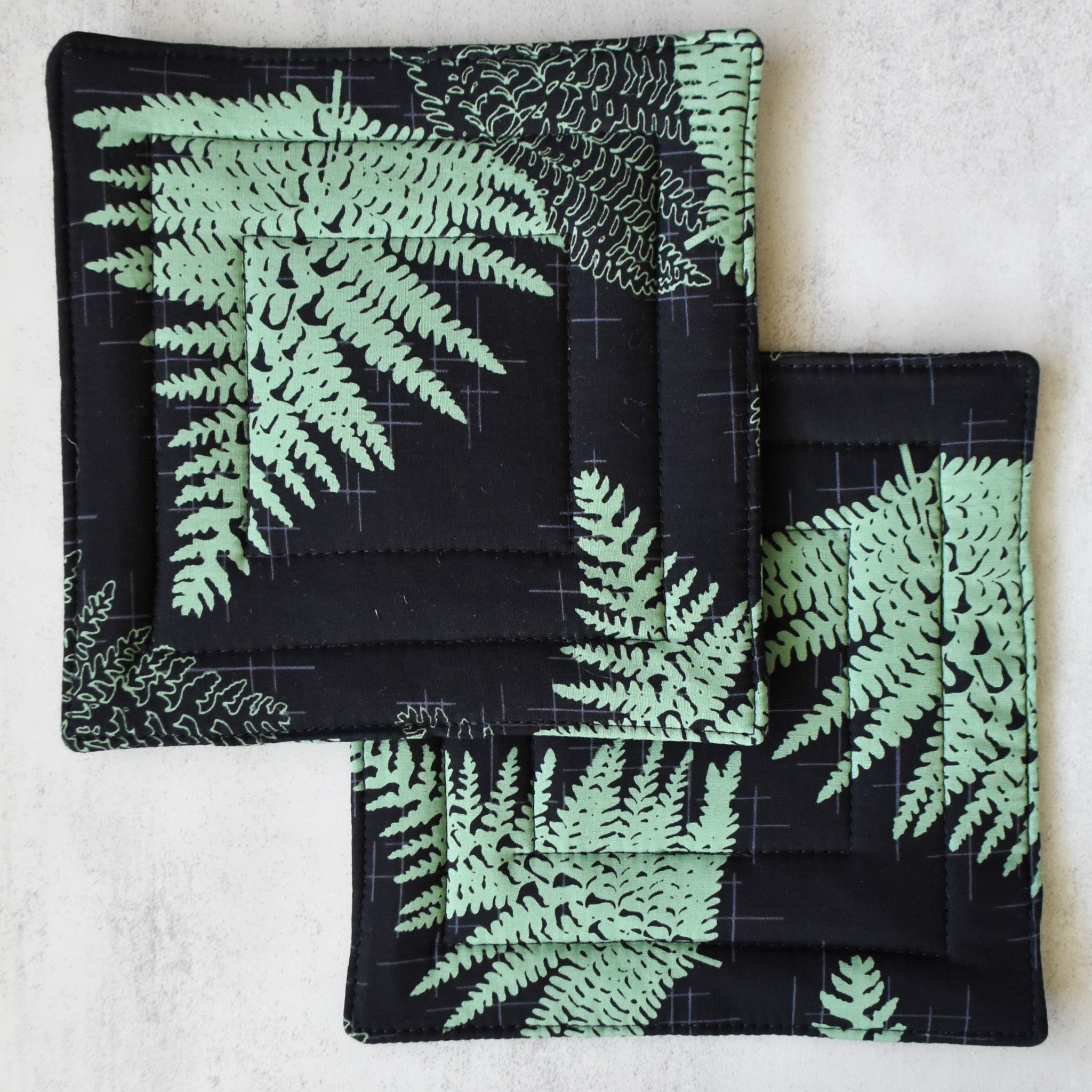 Wild Fern Potholders