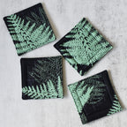 Wild Fern Fabric Coasters