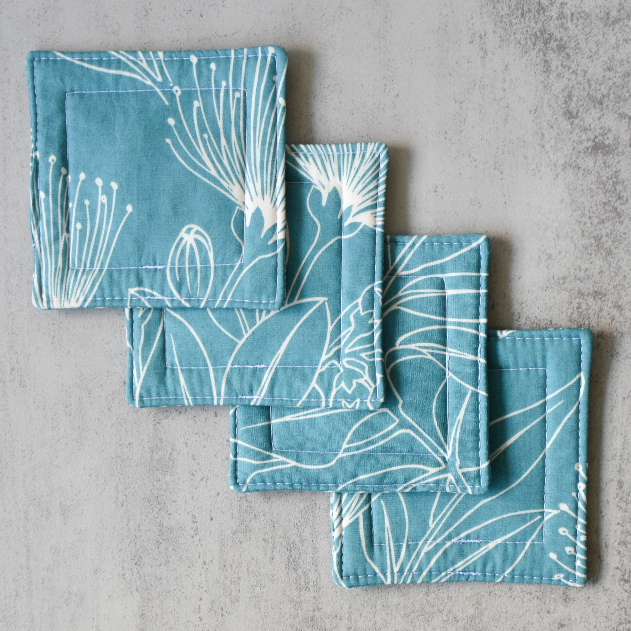 Lehua Breeze Fabric Coasters