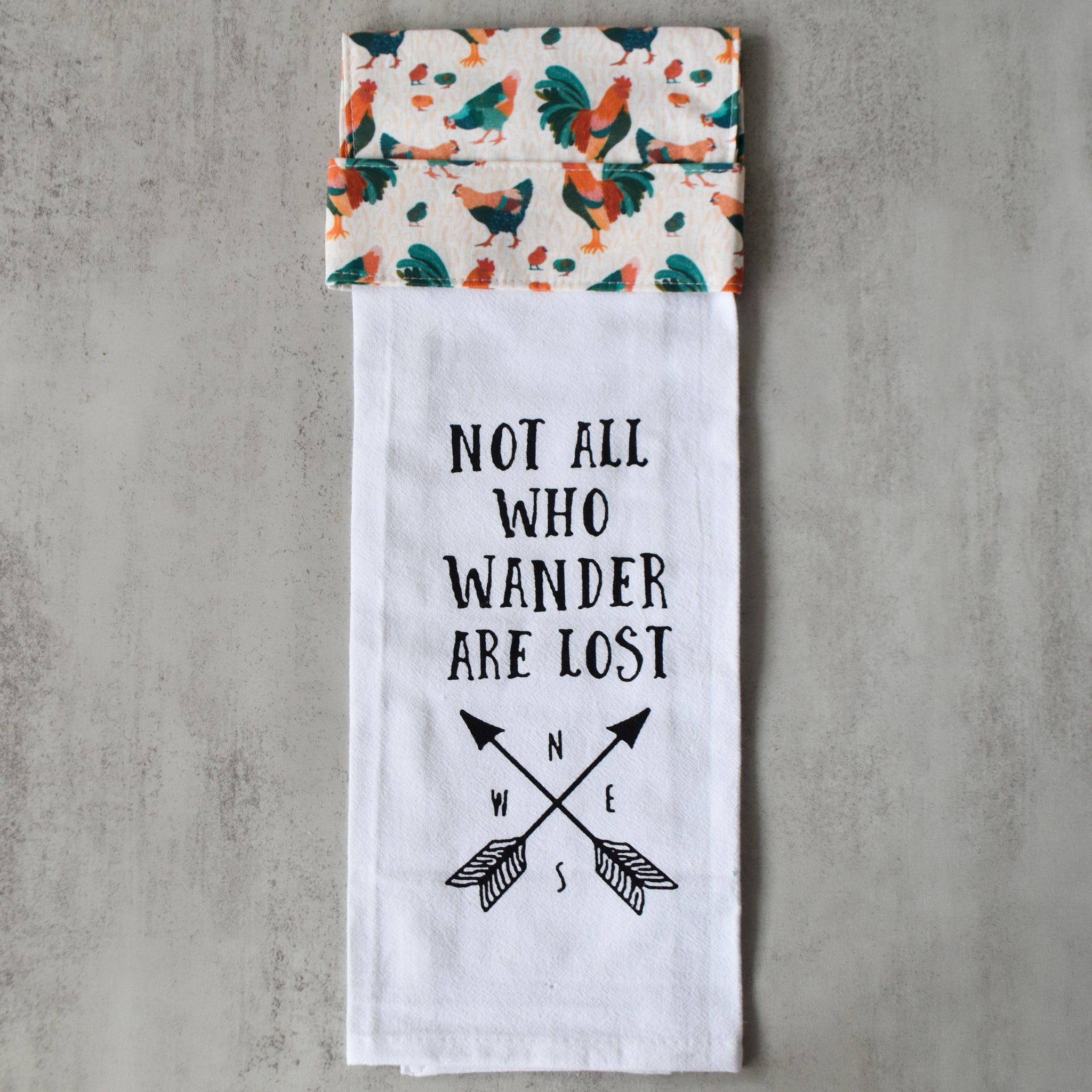 Not All Who Wander Kitchen Towel
