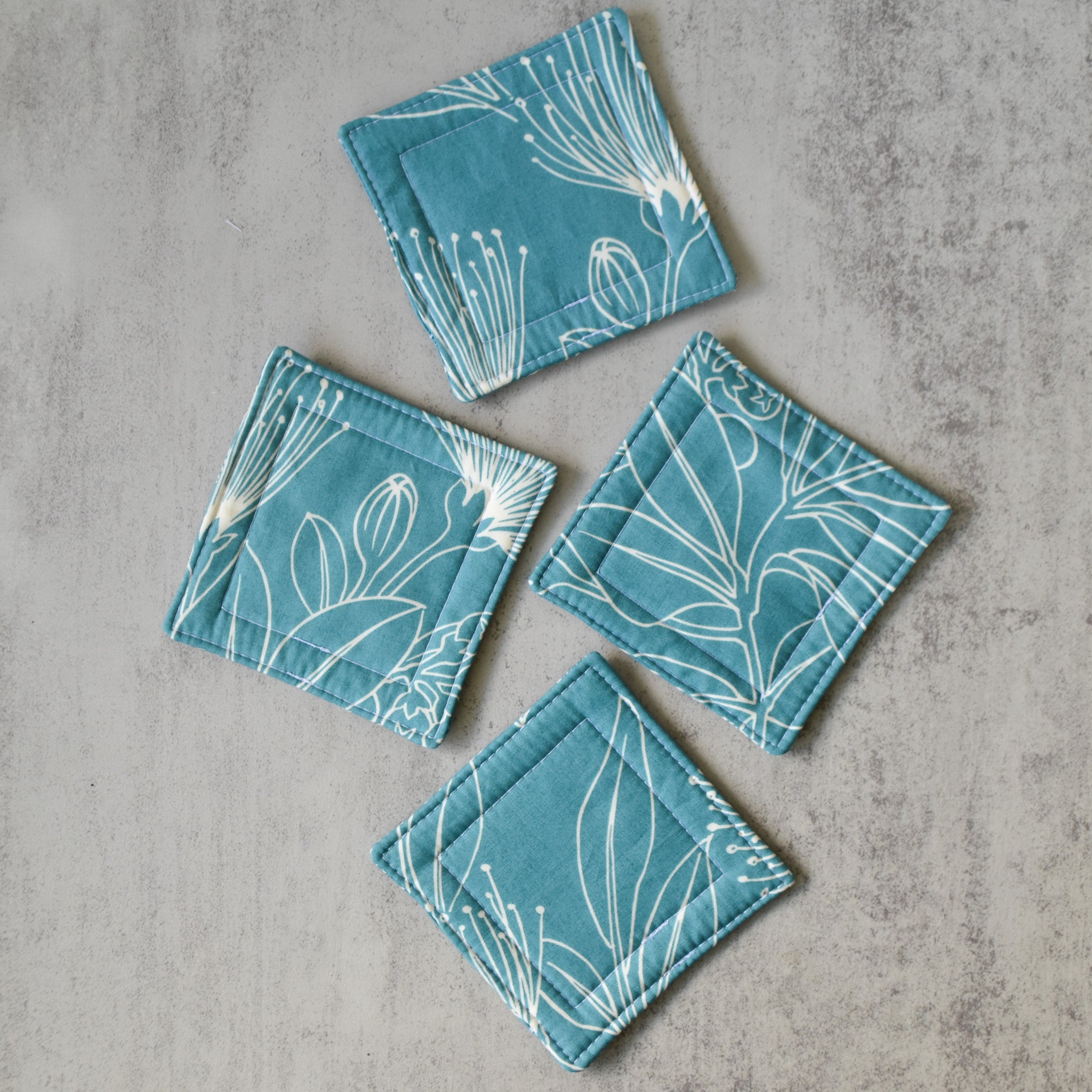Lehua Breeze Fabric Coasters