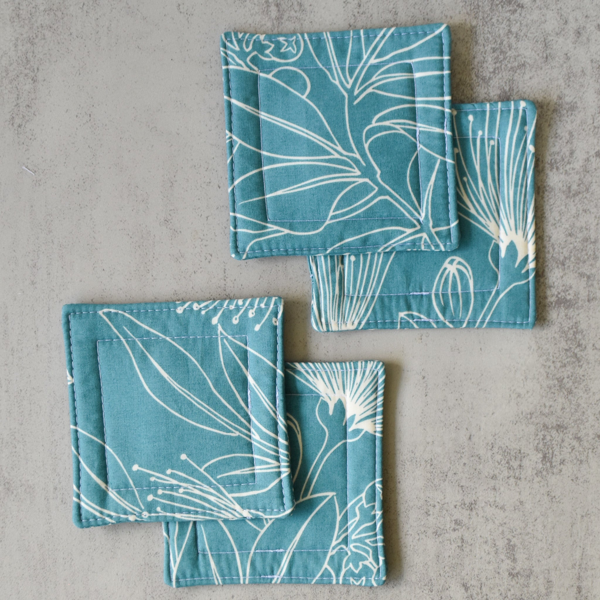 Lehua Breeze Fabric Coasters
